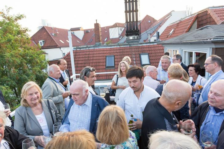 Auf der Dachterrasse