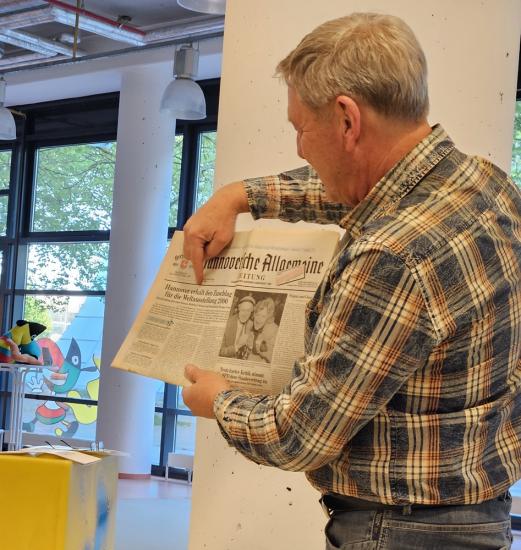 Die Ausgabe der HAZ mit der „frohen Botschaft“