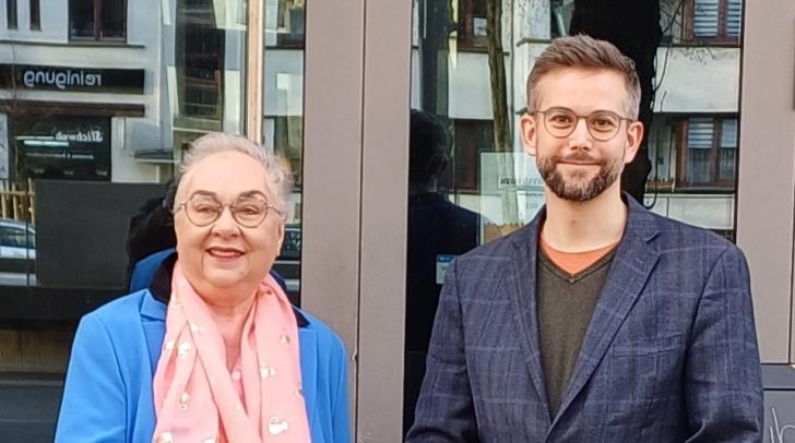 Dr. Sabine Wilp und Niklas Kleinwächter